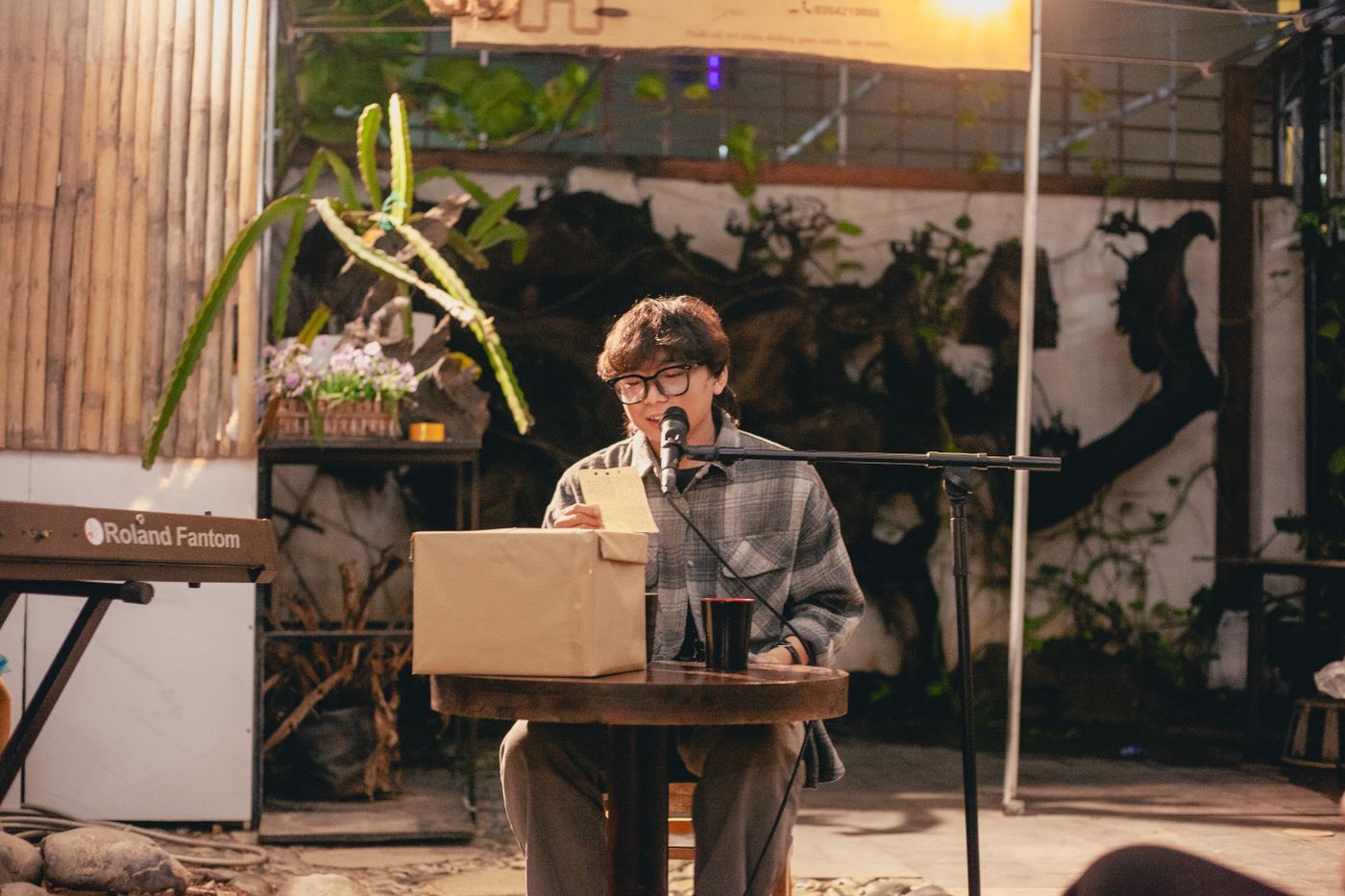 Poetry and spoken word — illustrative stock photography